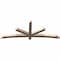Ekena Millwork Alberta Smooth Timber Gable Bracket, Douglas Fir, 84"W x 31"H x 3 1/2"D x 3 1/2"F, 9/12 Pitch GBW084X31X0404ALB00SDF - alternate 2